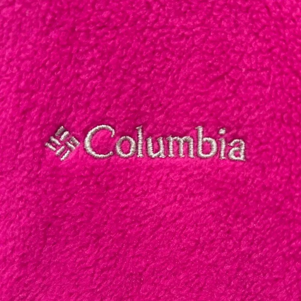 COLUMBIA full-zip pink magenta fleece jacket (girl's XL/18-20)